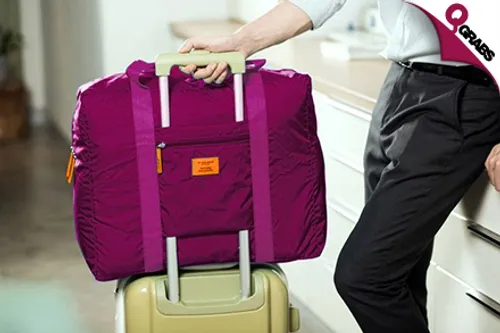 For QR29 Be a Smart Tourist with a Light weight Pink Travel Bag! (QR59 Value)